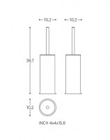 MEDIDAS ESCOBILLERO PARED GEYSER COMPLEMENTOS COSMIC NEGRO MATE